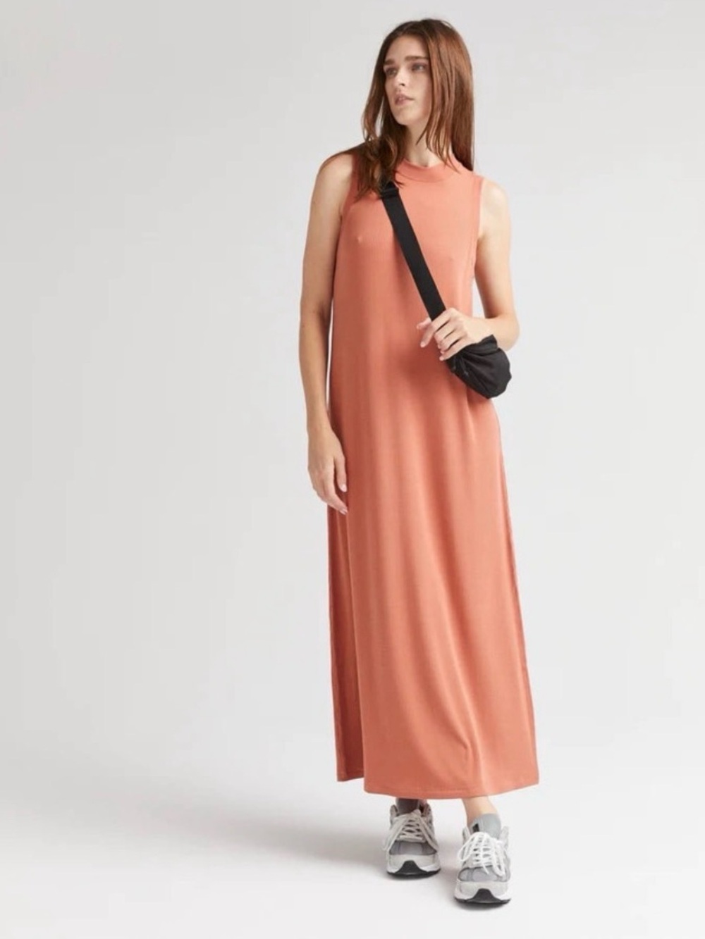 Richer Poorer Sleeveless Maxi Dress in Terracotta - Never Worn